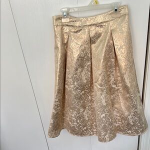 Elegant Gold Brocade Skirt